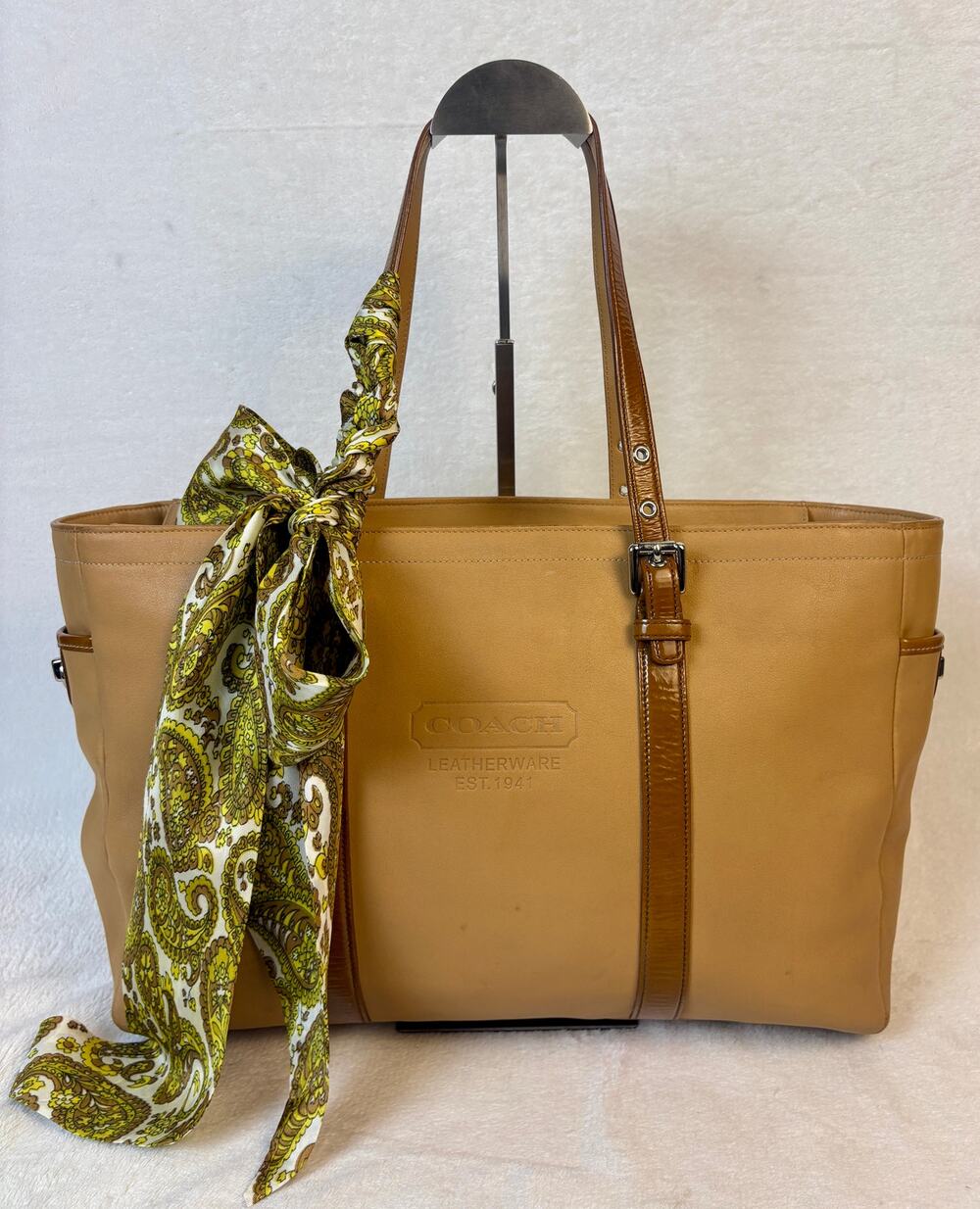 Coach Y2K Hamptons Gallery Lunch Tote in Caramel-Tan Cowhide